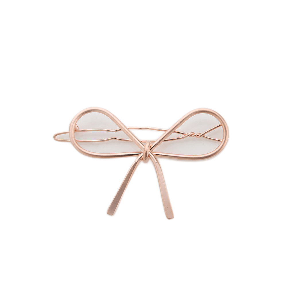 Jinccecil ribbon hairpin -Matte Silver